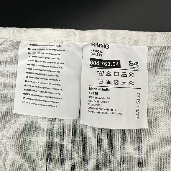 Kitschy Kitchen Dish Towels Green Black White Hanging Loop IKEA Rinnig Cotton - Picture 4 of 7